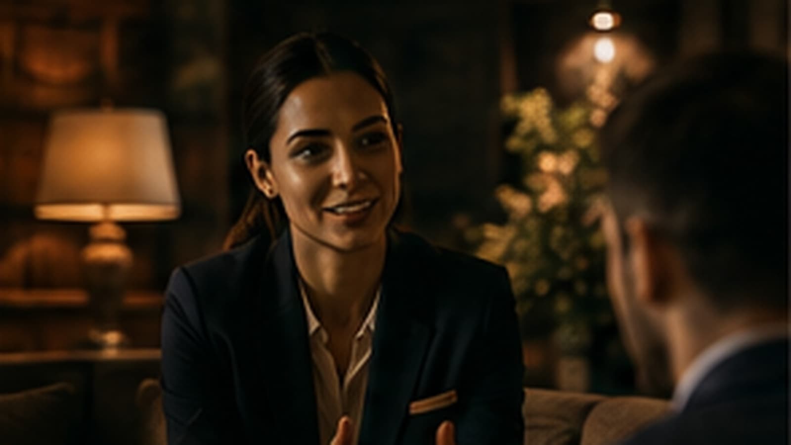 Hospitality candidate preparing for a job interview