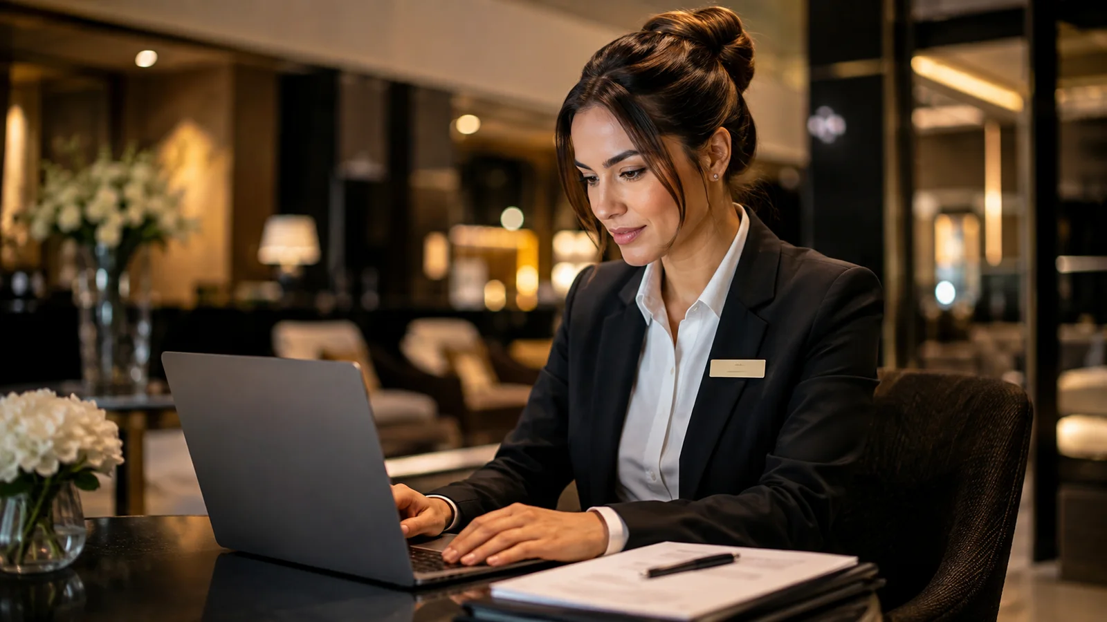 Hospitality professional preparing a CV to apply for a new role