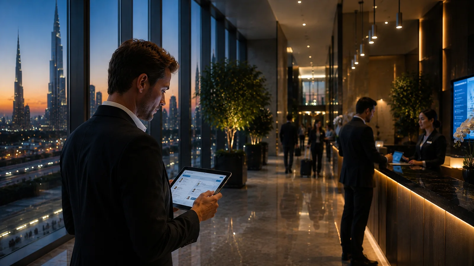 Ambient hospitality venue setting representing the industry's evolving experience